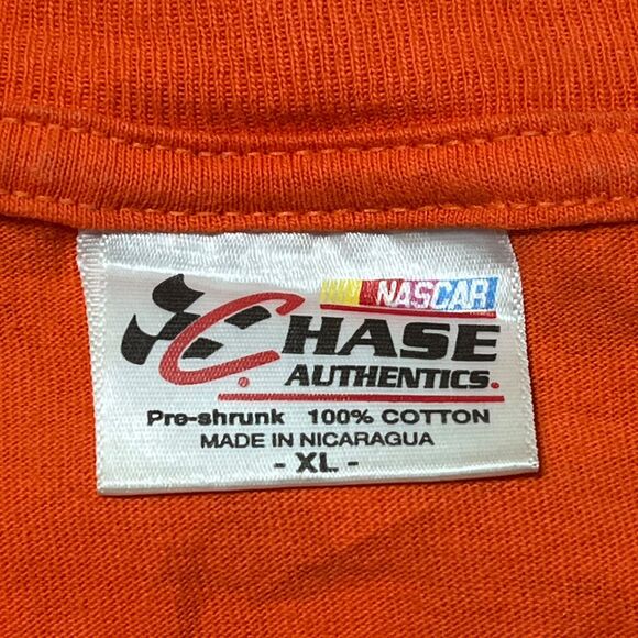 VINTAGE TONY STEWART NASCAR ORANGE AND BLACK SHIRT ALL OVER PRINT CHASE XLARGE - Picture 6 of 8